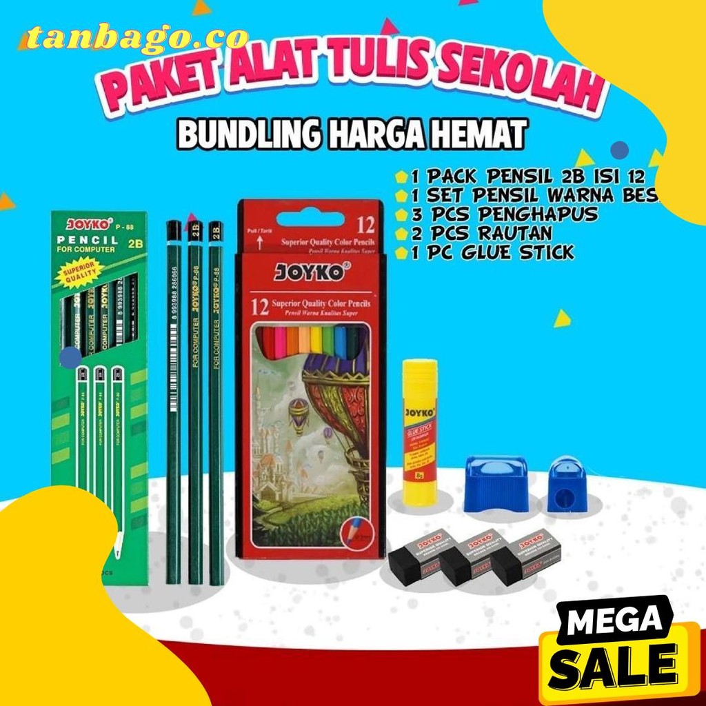 

Paket Alat Tulis Sekolah Pintar /Paket Atk Sekolah Hemat Lengkap Joyko Terlaris! Produk Ini Banyak Dicari