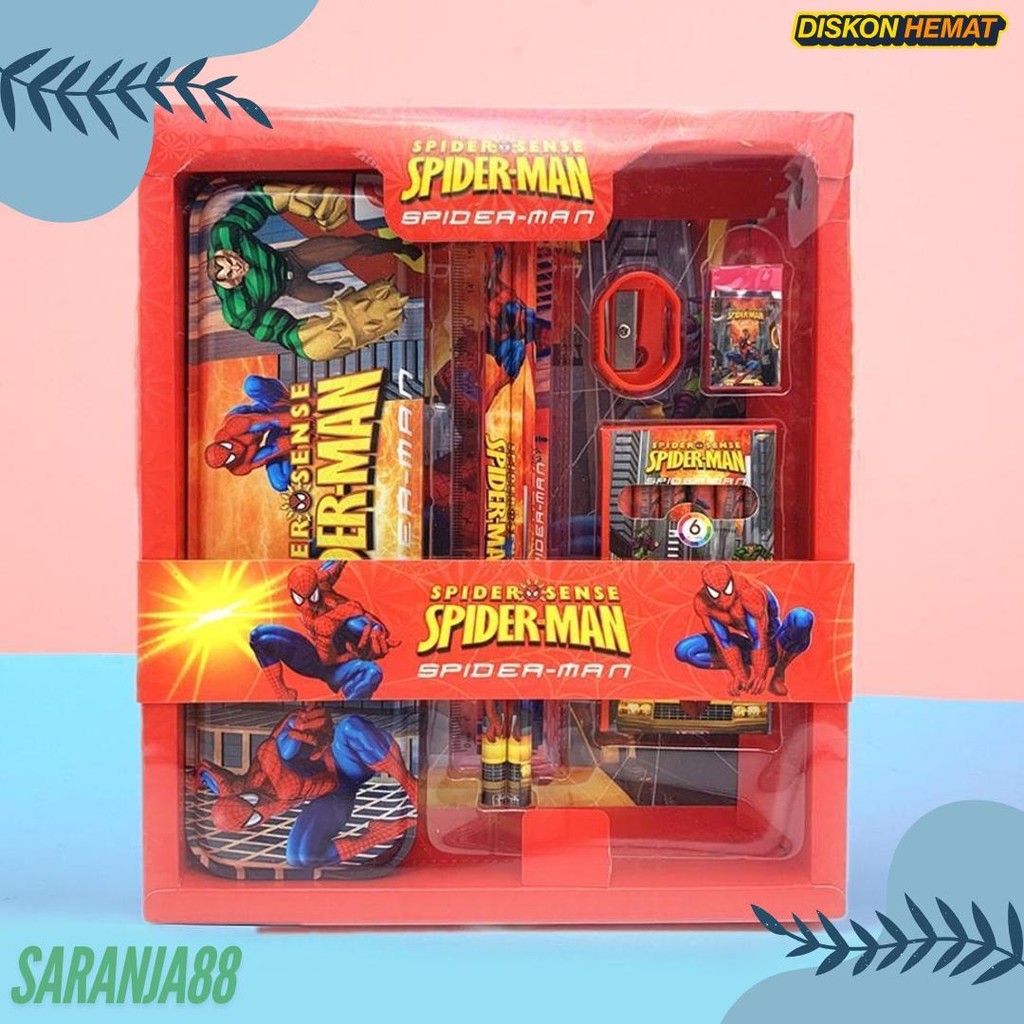 

Alat Tulis Set Paket Komplit 7 In 1 / Stationery Complete Lengkap / Kotak Pensil Anak / Souvenir Hadiah Kado / Sekolah Karakter Kartun Lucu Animal Hewan / Perlengkapan Tulis / Tempat Pensil Diskon