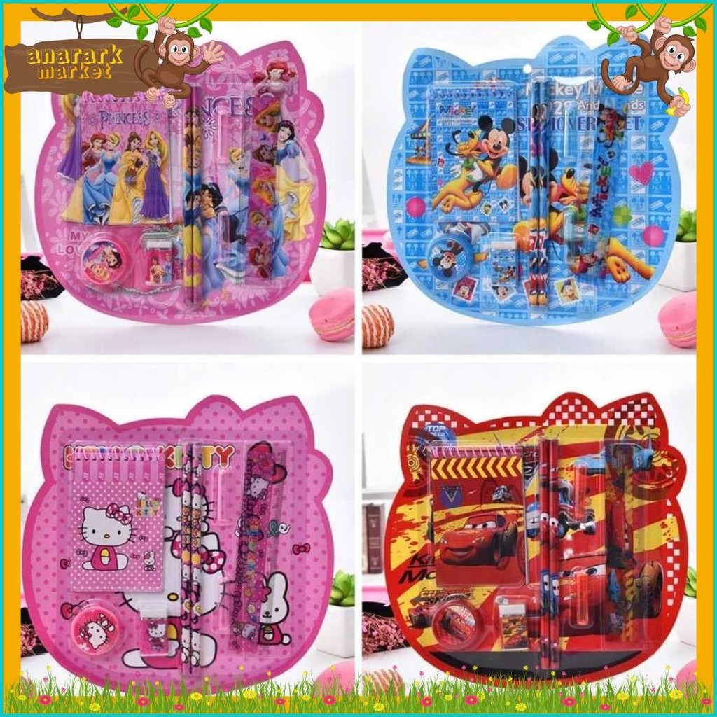 

Grosir - S5931 Stationary Set Karakter Kartun / Set Alat Tulis 8 In 1 / Set Alat Tulis Kartun Lucu / Stationery Set 8 In 1 Lucu Flash Sale! Diskon Hingga 70%