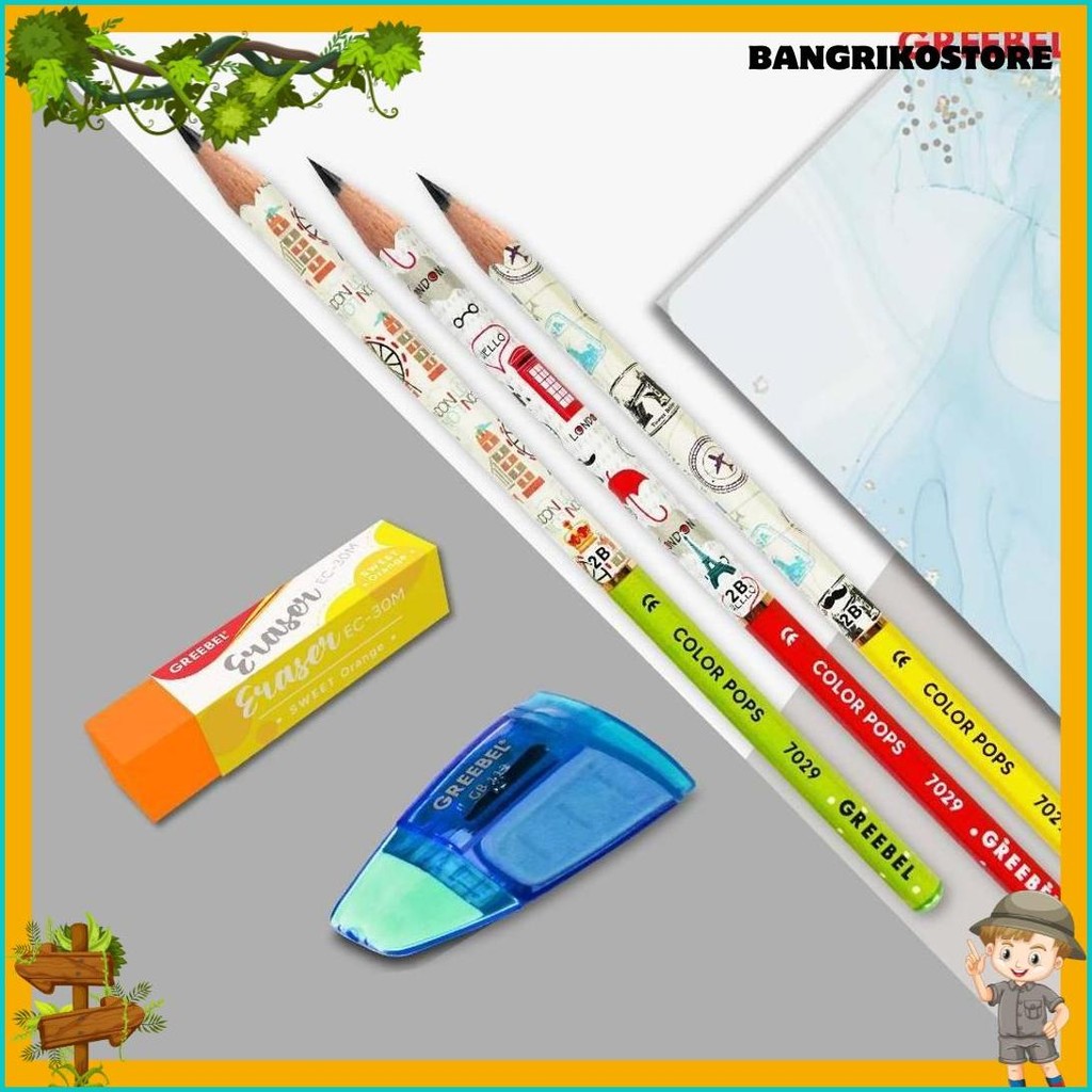 

Greebel Paket Alat Tulis Sekolah / Stationery Set 202308- 112 / Hampers Ulang Tahun Kado Anak Diskon Setengah Harga