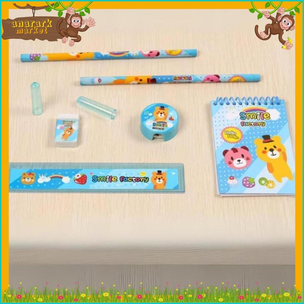 

Mk632 Stationery Set Alat Tulis 8 In 1 Karakter Kartun Lucu Dan Unik Hadiah Anak Perempuan Dan Laki-Laki Terlaris! Produk Ini Banyak Dicari