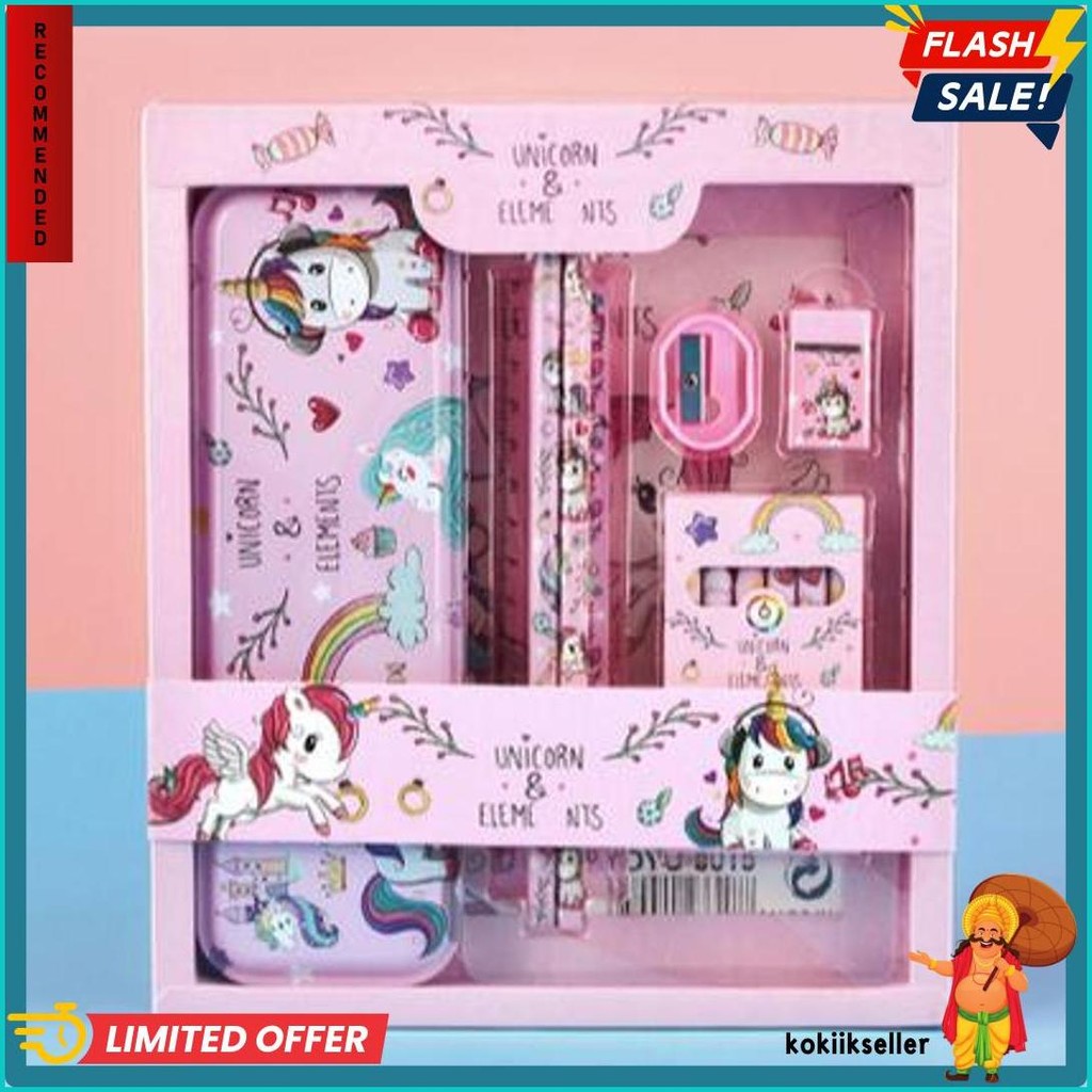 

Stationary Set 7 In 1 Karakter 8015 / Paket Kaleng Pensil Alat Tulis Set + Crayon Flash Sale! Diskon Hingga 70%
