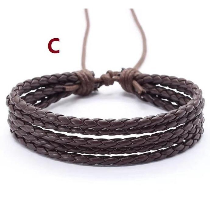 [original] gelang kulit asli pria wanita trendy vintage fashionable [terlaris] [terbaik]