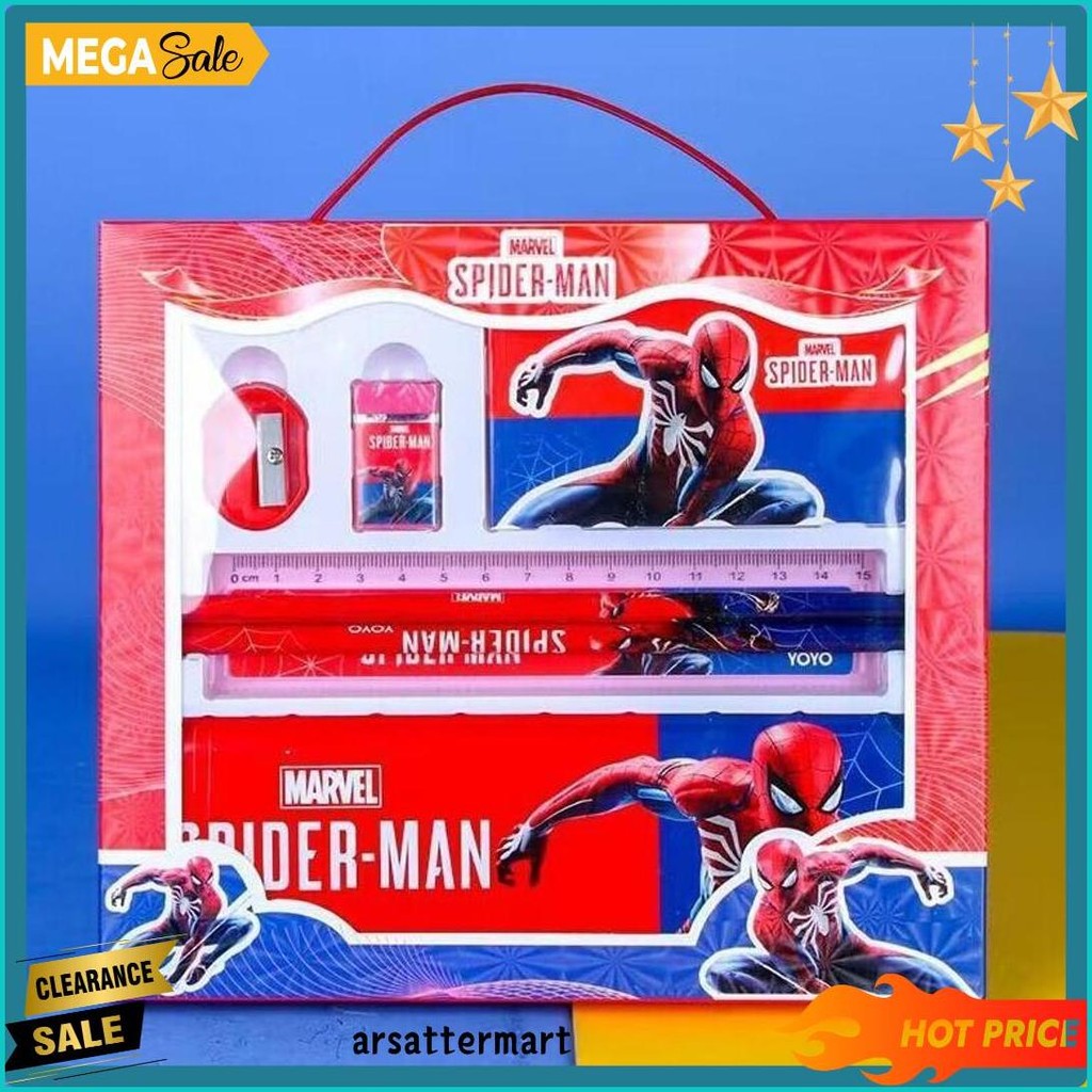 

Set Atk Gift Box Kids Anak Animal Bear Ocean Bunny Rabbit Car Spiderman Doraemon Penggaris Penghapus Rautan / 1 Set Pencil P15 Flash Sale! Diskon Hingga 70%