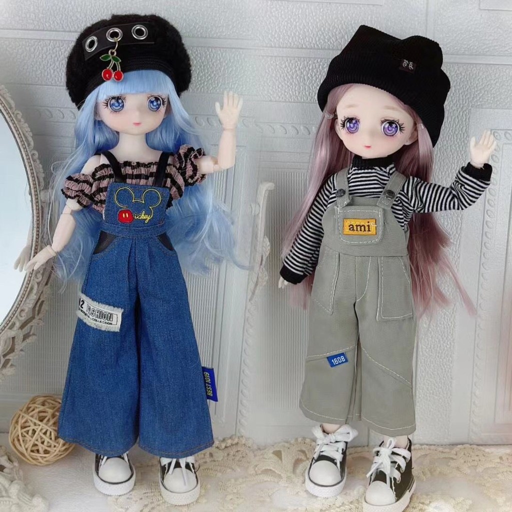 30Boneka Sentimeter Gadis Dua Dimensi Wajah Komik6Poin BJD Boneka Anak Putri Kecil