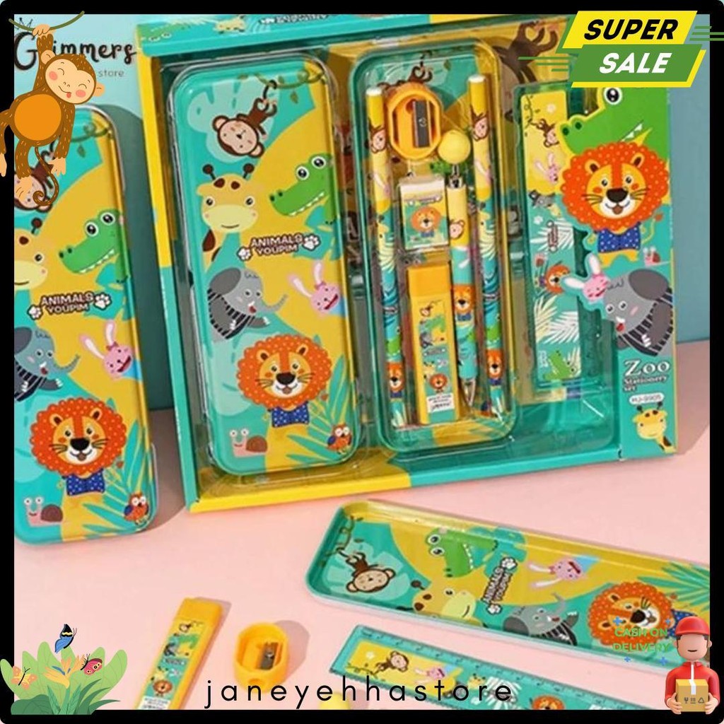 

Kotak Pensil Anak Gift Set 7In1/ Kotak Pensil Sekolah Diskon Setengah Harga