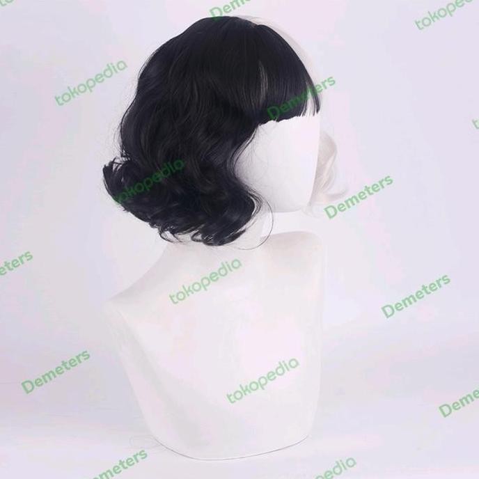 BARU  Wig cruella de vil de-vil rambut palsu disney dalmation hitam putih