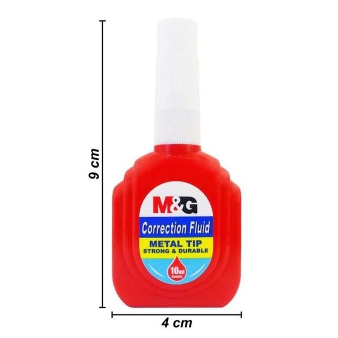 

:>:>:>:>] correction fluid tipex cair M&G tipe acfn 0606 isi 10 ml tip besi ( lebih bagus dari tip plastik) satuan