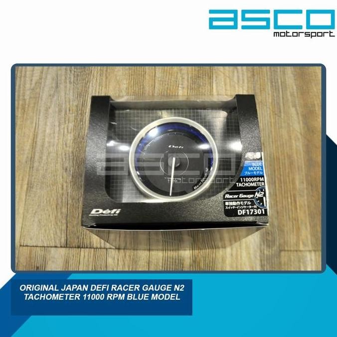 Original Japan Defi Racer Gauge N2 Tachometer 11000 RPM Blue Model