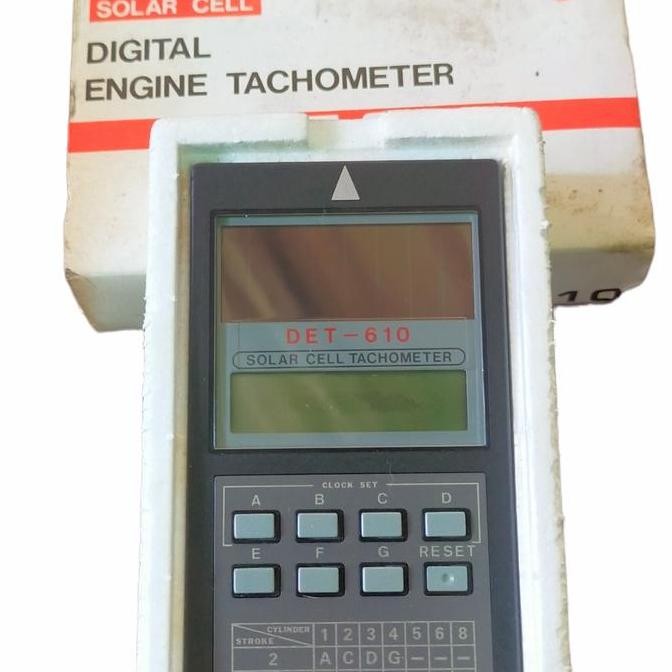DIAL SOLAR CELL DIGITAL ENGINE TACHOMETER OPPAMA DET-610 JAPAN 2T4T