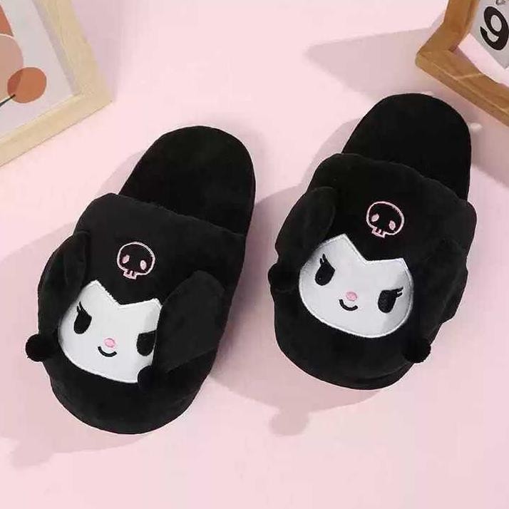 Sendal Sandal Rumah Slop Telinga Bisa Gerak Lucu Melody Kuromi