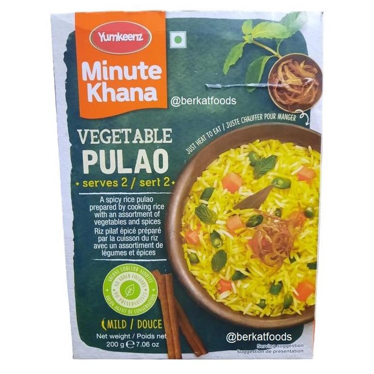 

*****] Vegetable Pulao Yumkeenz Haldiram Ready To Eat / Haldirams Pulav Pulau Veg Nasi India Siap Saji