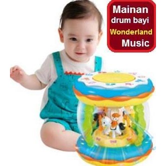 Mainan Edukasi Bayi 6 7 8 9 bln /Mainan Edukatif 6-12 bulan Drum Music