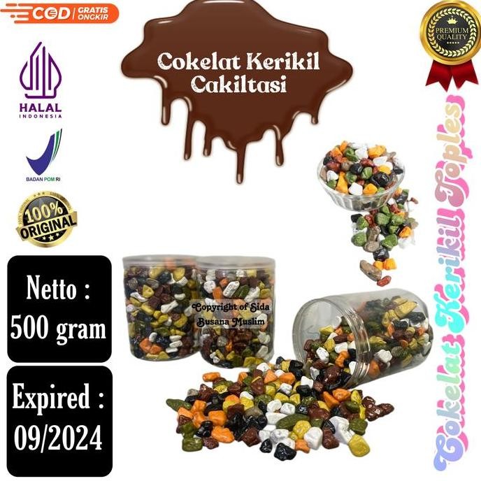 

Cokelat Batu Kerikil Arab 500gr Cemilan Coklat Stone Snack Termurah