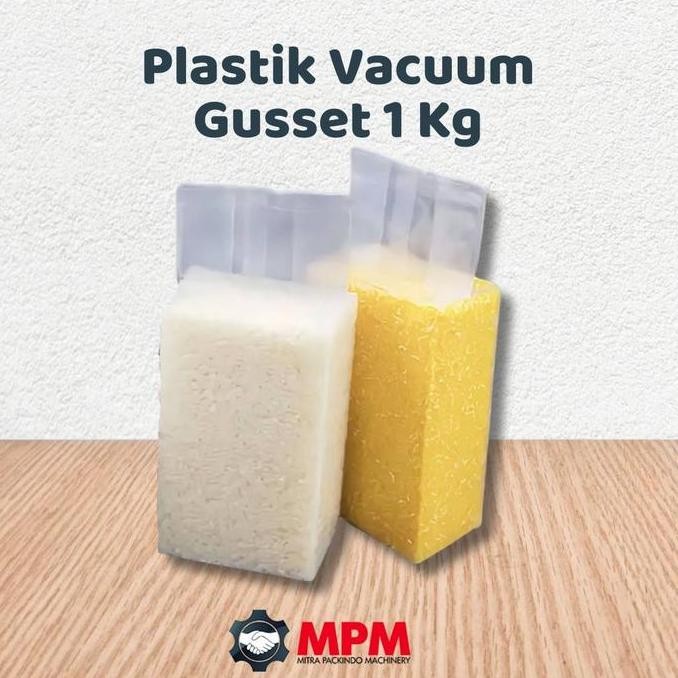 Plastik Vacuum Beras Merah Hitam Organik Kotak 1kg Gusset 1 Kg Guset