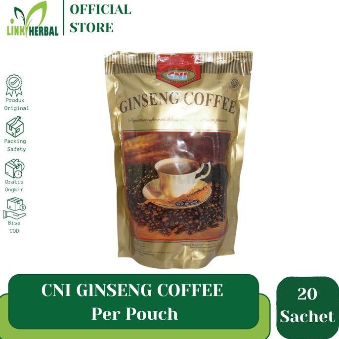 

CNI Ginseng Coffee Isi 20 Sachet Minuman Kopi Herbal Instan Termurah