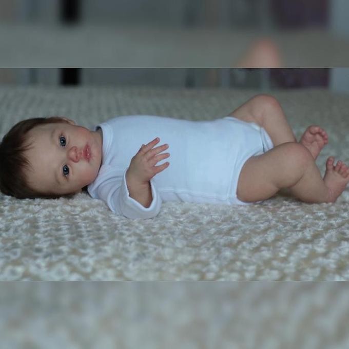 Youn Mainan Boneka Bayi Newborn Mirip Asli Bahan Silikon Untuk Anak