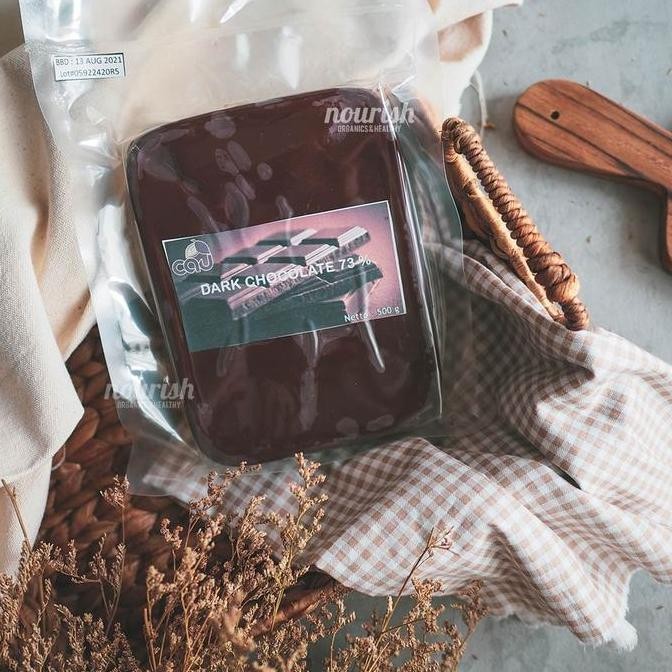 

Cau Organic Couverture Chocolate 73% 500gr Coklat Organik Premium Masak Termurah