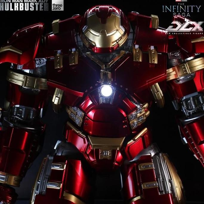 100% Original Threezero DLX Iron Man Hulkbuster Mark 44 Superhero Marvel Avengers LED