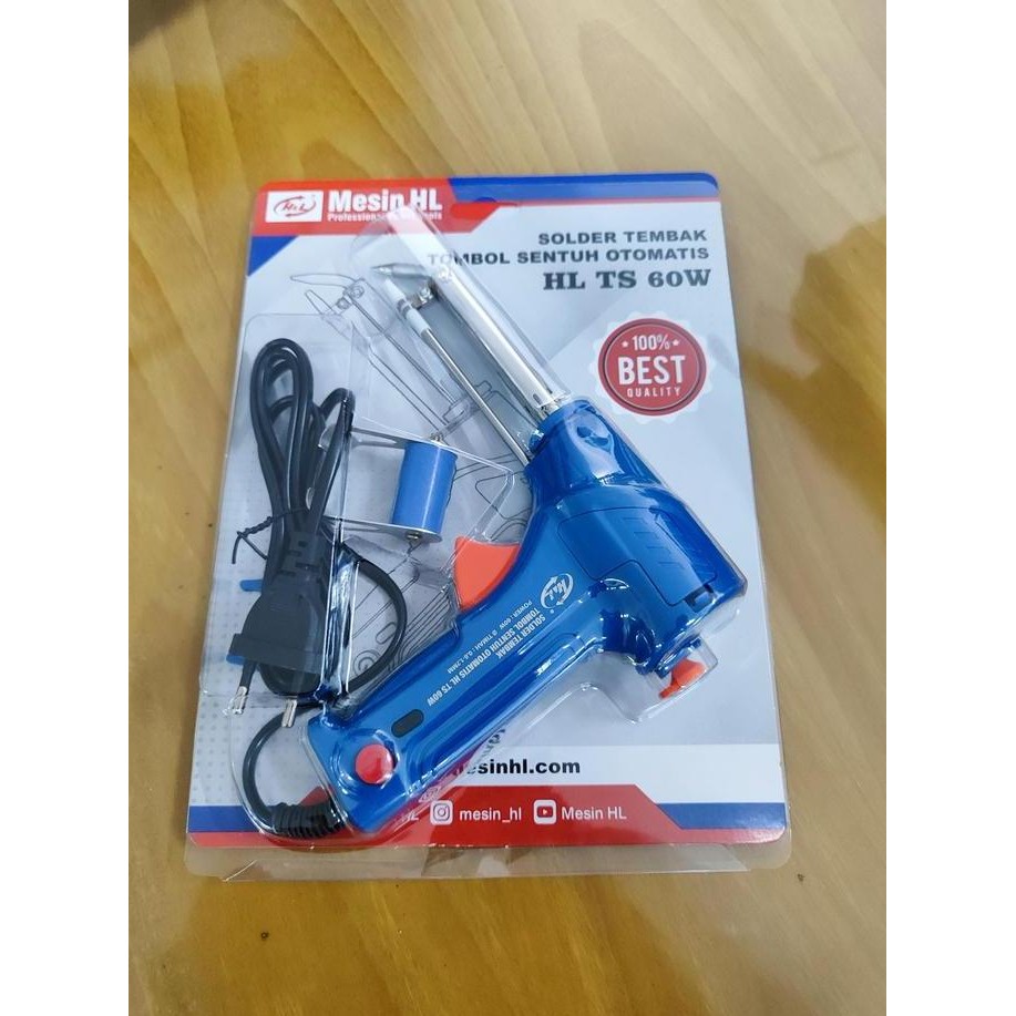 HL SOLDER LISTRIK TEMBAK 60 80 WATT TIMAH OTOMATIS IRON AUTOMATIC TIN GUN TEKIRO DEKKO ORIGINAL DAN 