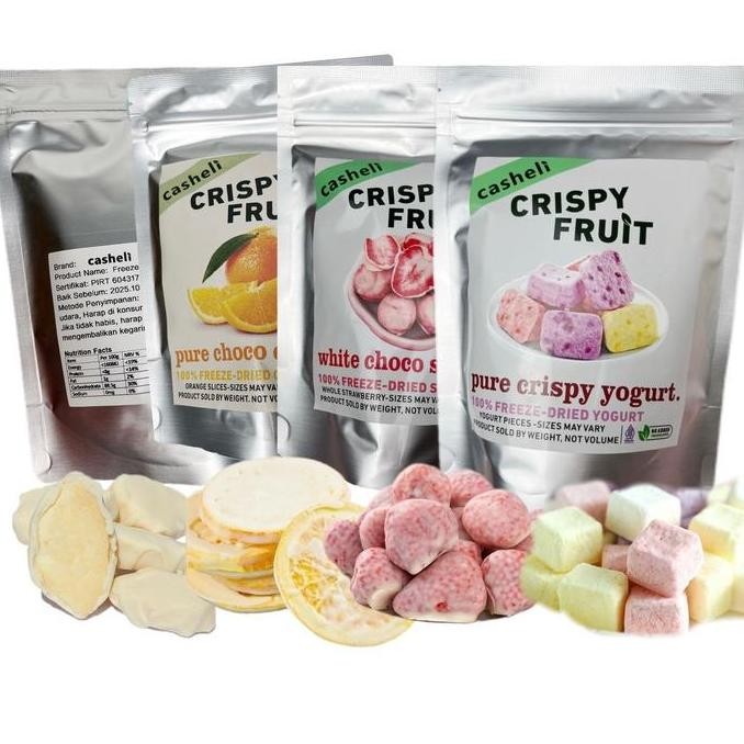 

Casheli Bundle 200g (4 pcs) - Coklat Freeze-dried Buah Orange, Apple, Yogurt, Strawberry Termurah