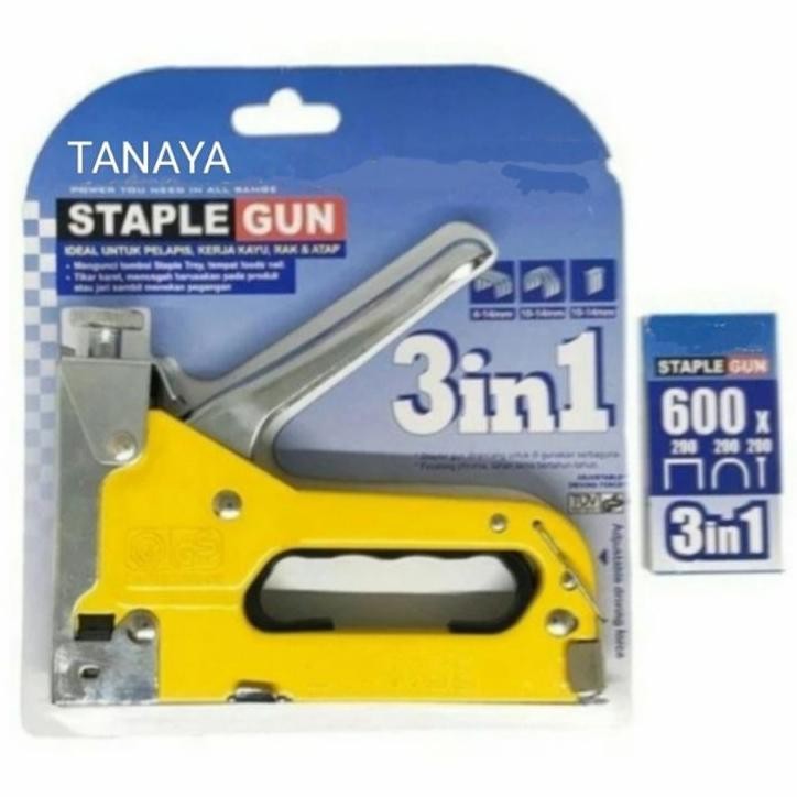 

Staples Gun 3 In 1 Way Heavy Duty Staples Hekter Jok
