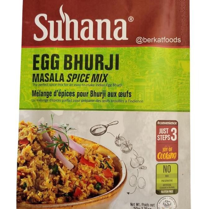 

best seller] Egg Bhurji Masala Spice Mix Suhana / Bumbu Masak Instan Anda Telur Khas India Halal
