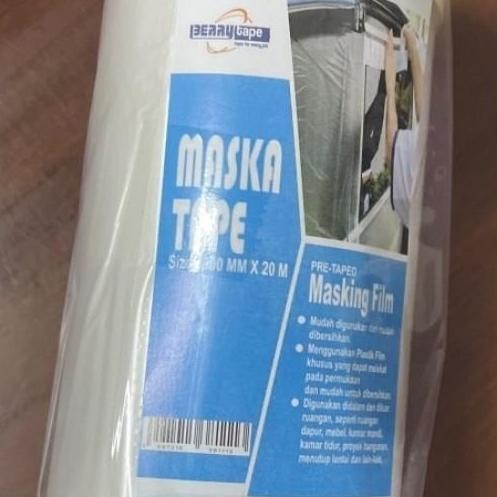 

+%+%+%] Isolasi Maska Plastik Cover Masking Tape tinggi 45cm solasi cover tape