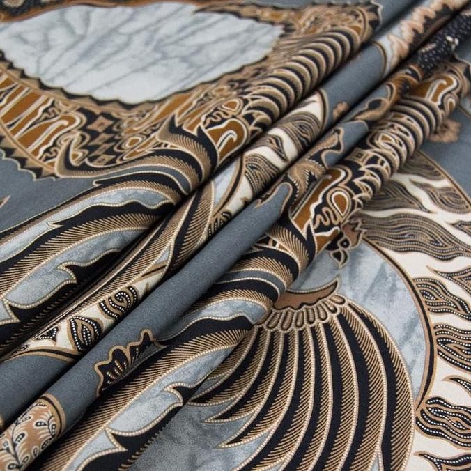 Enzy Batik Kain Batik Ranawijaya - Grey