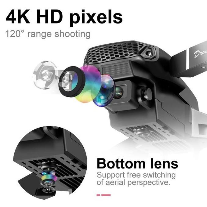 QiHu Smart Drone 4k HD Camera Shoot Original Indoor Outdoor Drone Mini RC 4K HD Camer Drone Pemula