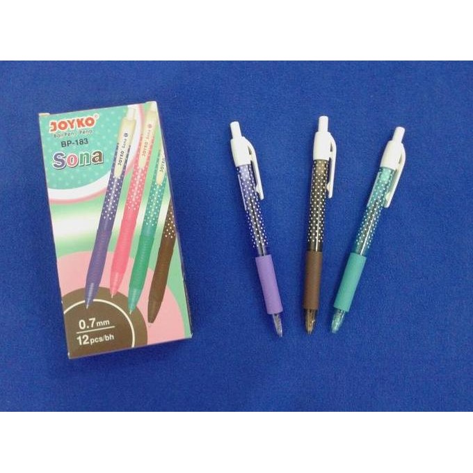 

tersedia pulpen joyko sona - 1 lusin ballpoint tinta halus kualitas terbaik