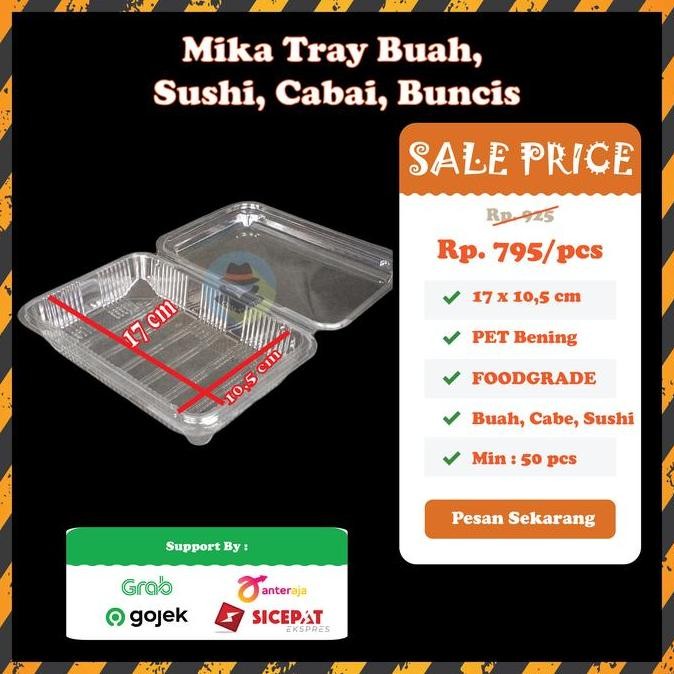 Mika Tray Buah | Mika Tray Cabe | Mika Tray Stroberi | Tray Sushi
