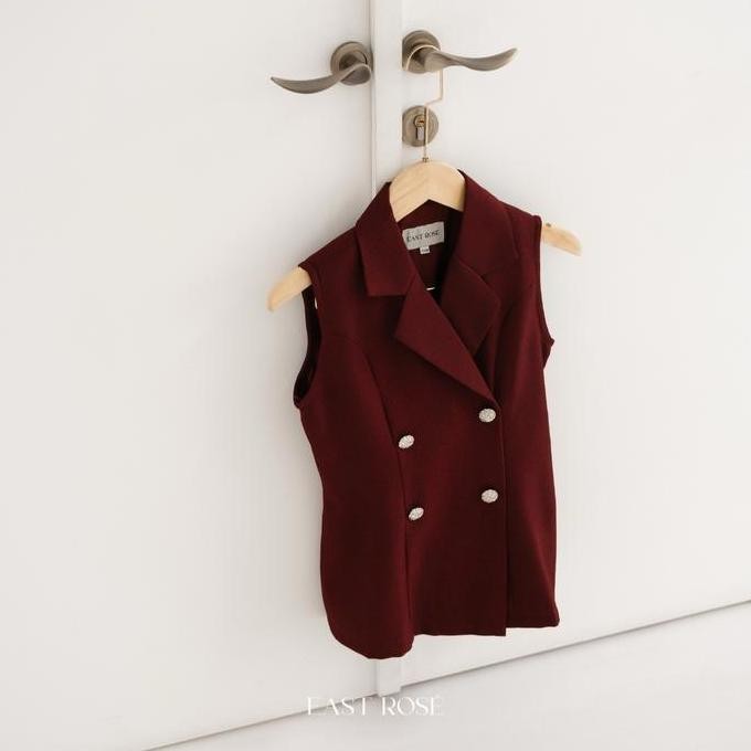 SIAP KIRIM EASTROSE LOUVRE TOP ATASAN BLOUSE WANITA PANJANG FORMAL IMLEK CNY BAJU KEMEJA CASUAL TERB