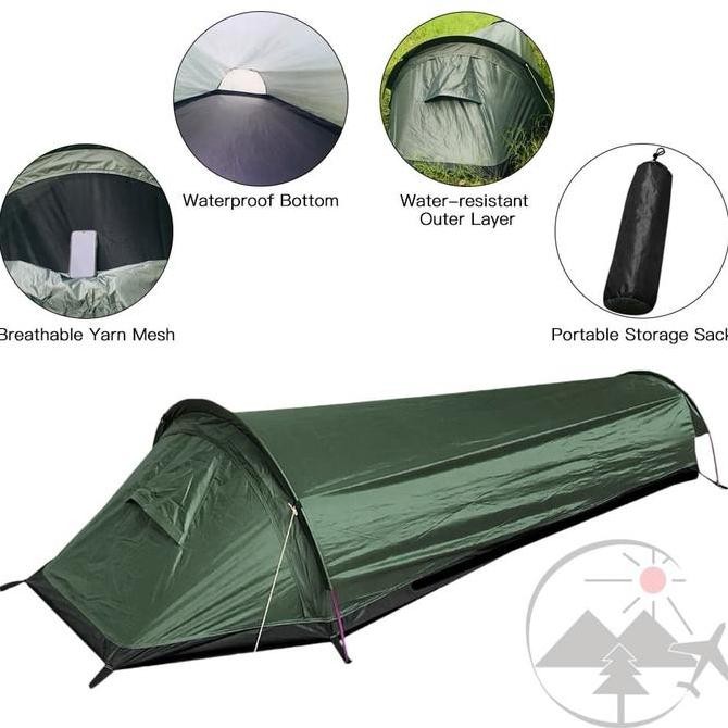 Ultralight Bivy Backpacking Tent / Tenda ringan kecil mini import