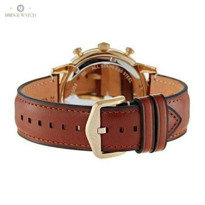 Jam Tangan Pria Fossil Townsman Chronograph Kulit Casual Original Fs5338