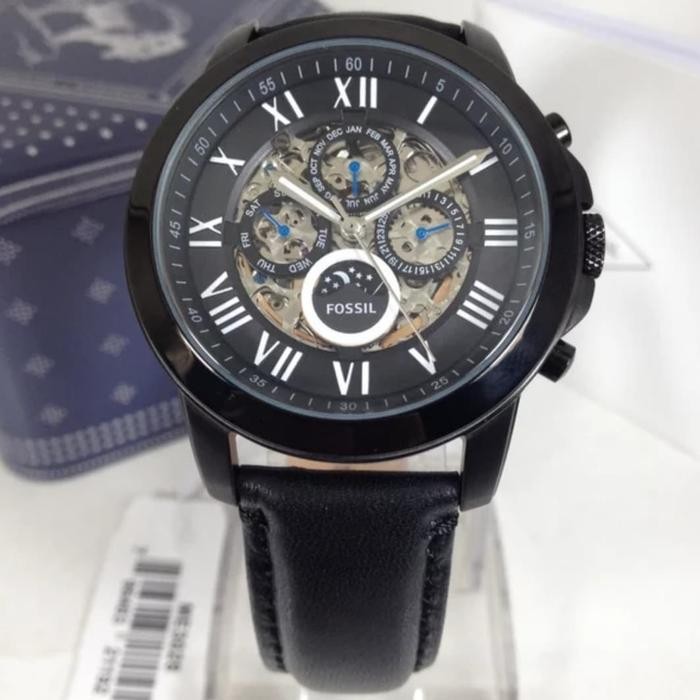 Jam Pria Fossil Me 3028 & Me3028 Automatic Black 45Mm Original