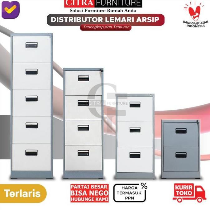 

Sale Filling Cabinet 4 Laci Drawer Besi | 2 Laci | 3 Laci | 5 Laci Kabinet
