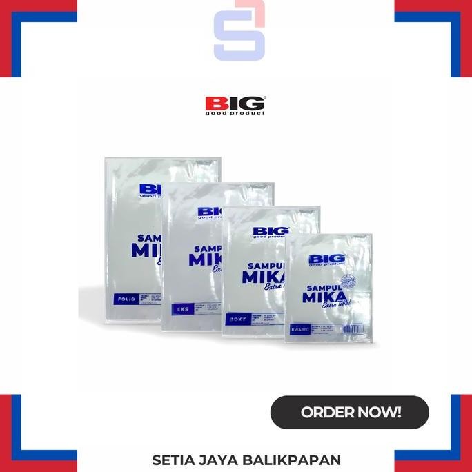 

+%+%+%] Sampul mika BIG Tebal Transparan isi 20 lembar
