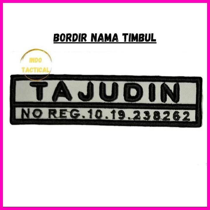 100% Bordir Timbul Security Lengkap, Bordir Nama Security Bordir Security Gada Pratama Bordir Keweng