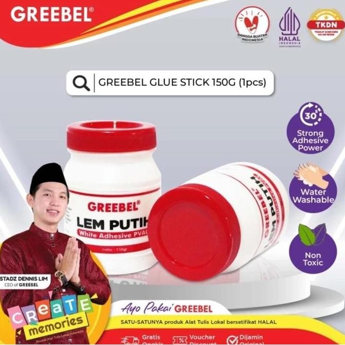 

>>>>>] greebel white glue 150 ml lem kayu kertas prakaryaan fox killer kemasan botol