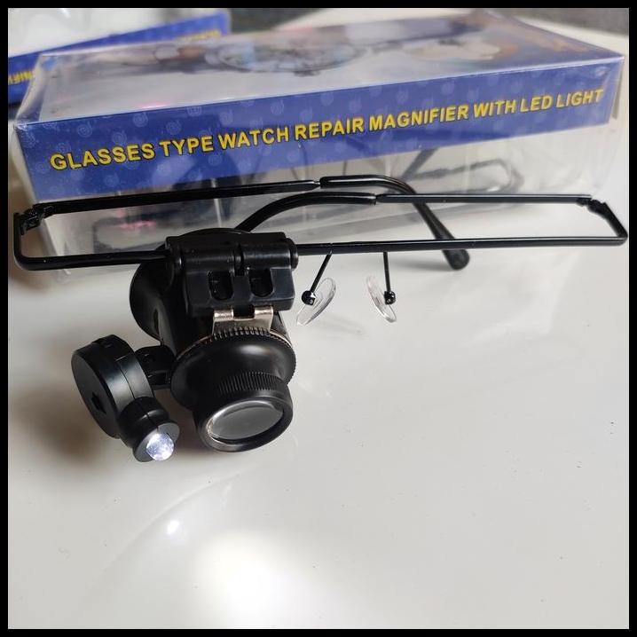 

Eye loop 20X LED Kaca Pembesar Alat Servis jam tangan Elektronik.