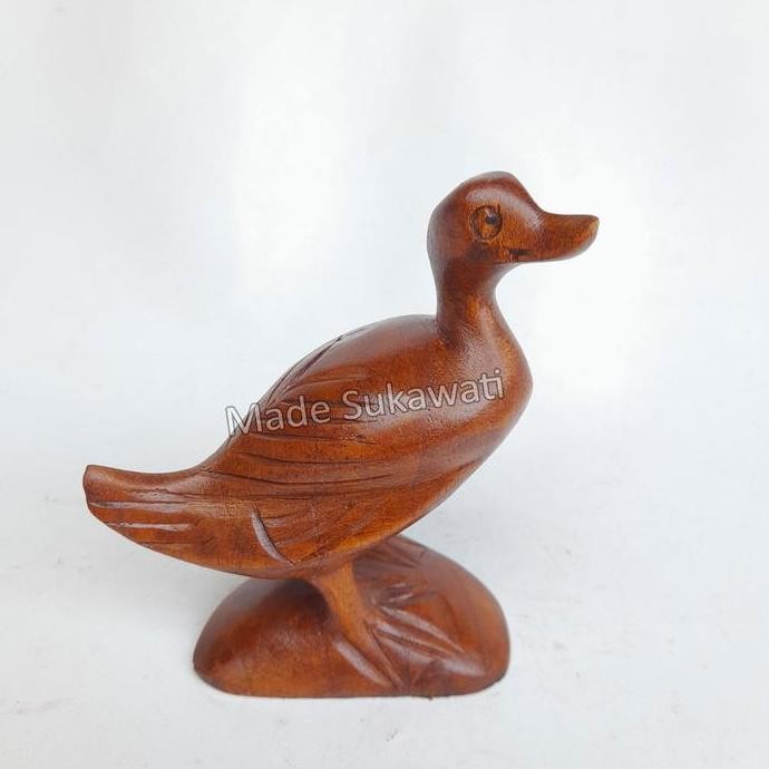 ;&;&;&;&] Patung Bebek kayu berdiri Kerajinan hiasan dekorasi handmade Bali