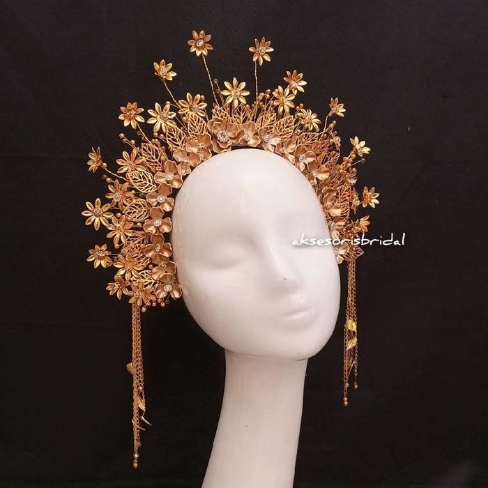 Sunting Matahari Suntiang Modern Modifikasi Suntiang Melayu Aksesoris Pengantin Viral Headpiece Mela