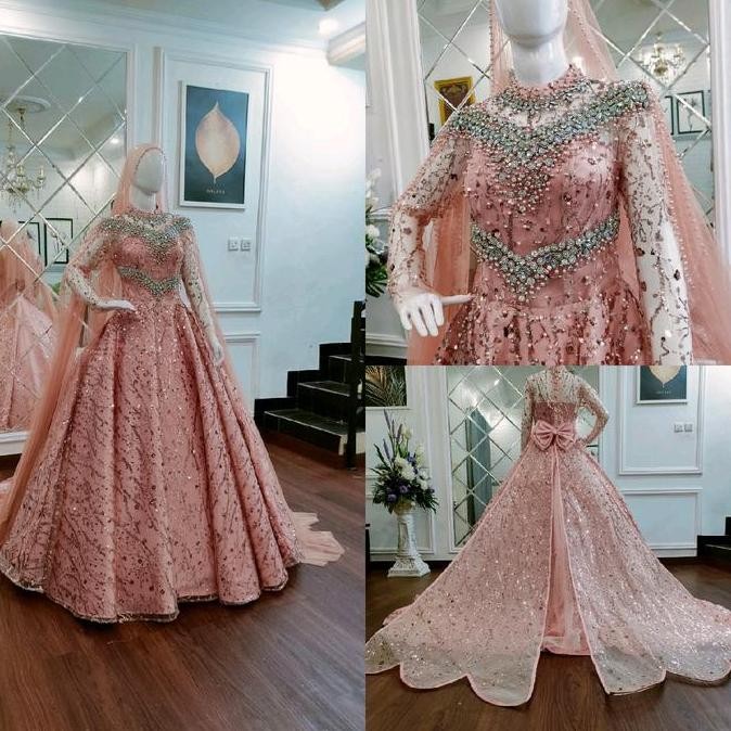 GAUN PENGANTIN MODERN MEWAH