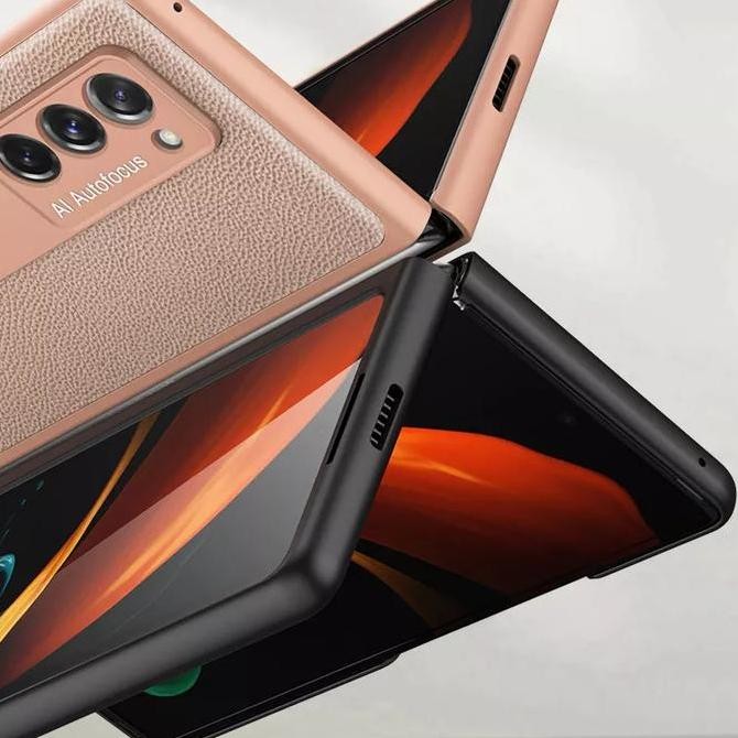 Case Samsung Galaxy Z Fold 2 Leather Magnetic Stand Case GKK Original Terlaris