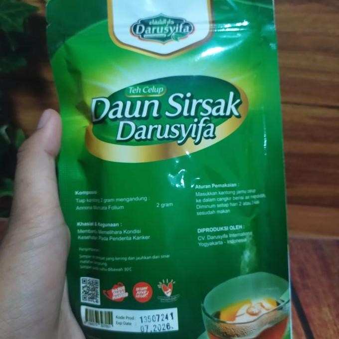 

Teh Celup Daun Sirsak Darusyifa Isi 20 Pcs
