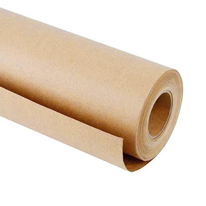 

30 Meters Brown Kraft Wrapping Paper Roll For Wedding Birthday Kualitas Terbaik Harga Termurah