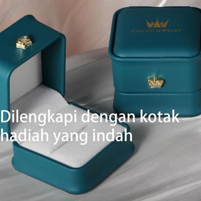 CHICCO JEWELRY Cincin Paket couple Ring Dilengkapi dengan kotak hadiah yang indah pasangan cincin tu