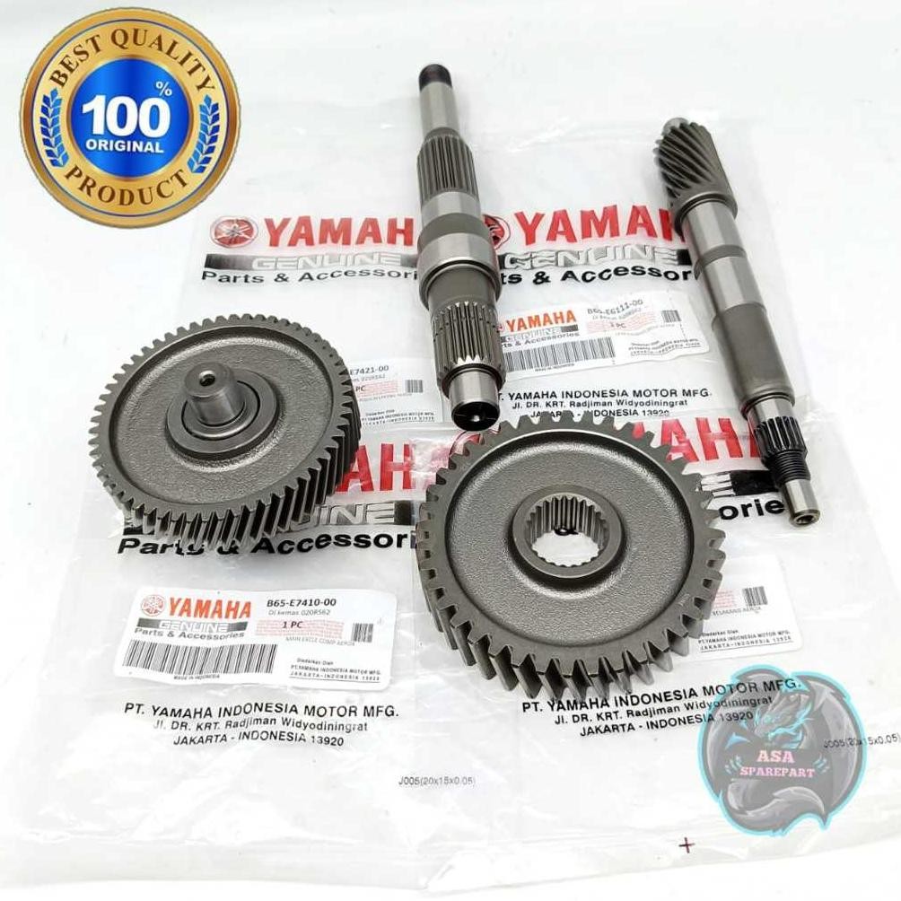 Promo Gigi Rasio Set B65 Asli Original Motor Yamaha Aerox 155 Old Lama , Aerox 155 New Connected , N