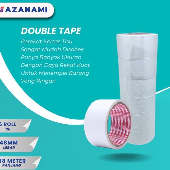 

promo double tape 3m 9448ab tissue tape hitam 12mm x 50m original